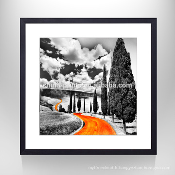 Paysage de la route orange Peinture murale Art / Cadre Art / Décoration intérieure Nouveaux produits